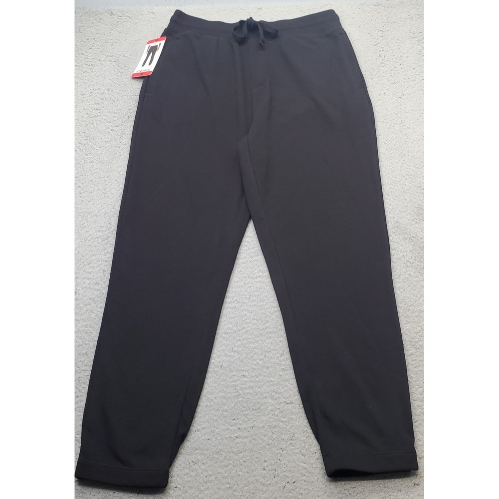 32 Degrees Heat Jogger Pants Mens M Black Activewear Elastic Waist Drawstring